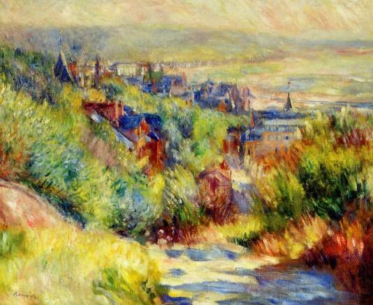 The Hills of Trouville - 1886 by Pierre Auguste Renoir